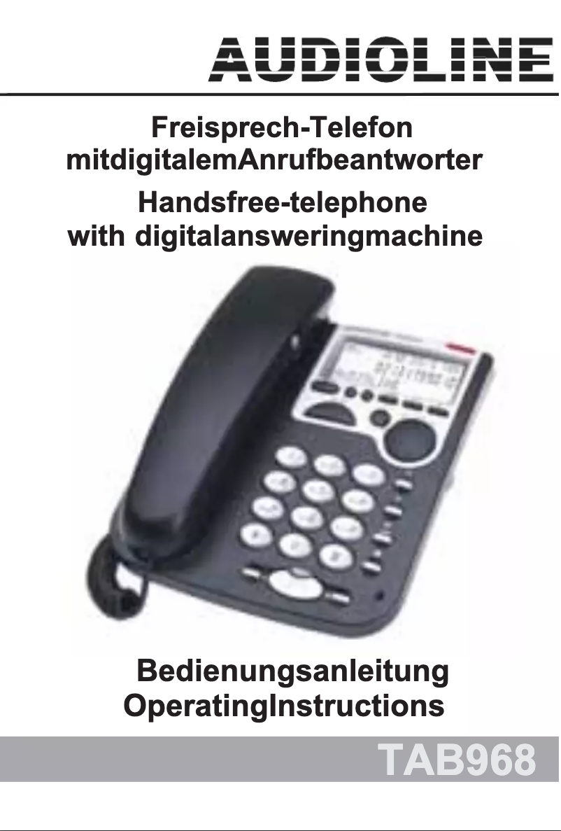 Imagen de la primera página del manual del dispositivo TAB968