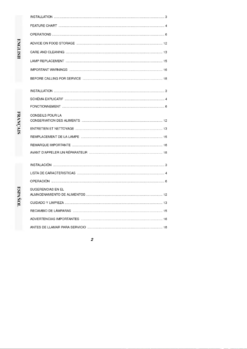 Image de la première page du manuel de l'appareil GR-492WVF