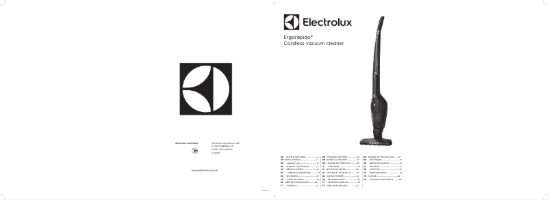 Page n°1 - Manuel utilisateur Electrolux Ergorapido EER75NOW