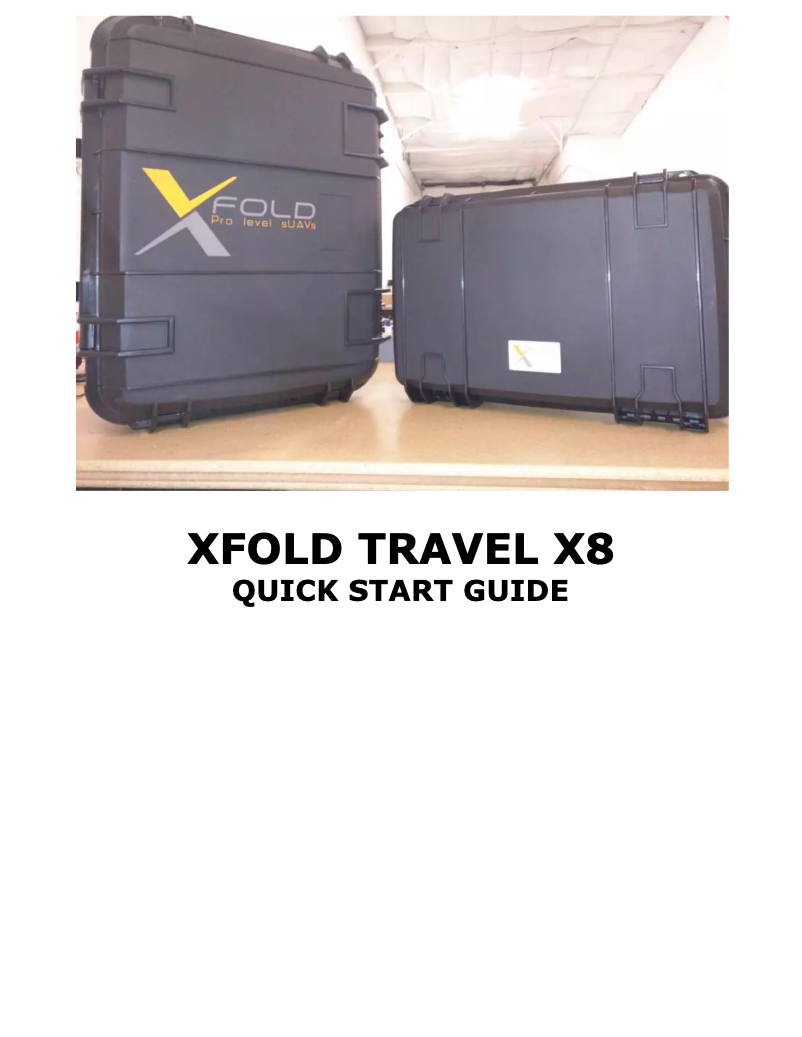 Page 1 de la notice Manuel utilisateur xFold Travel X8