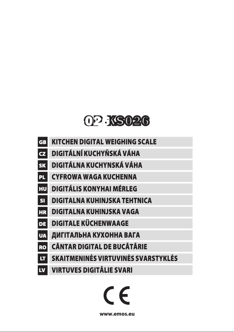 Page 1 de la notice Manuel utilisateur Emos GP-KS026B