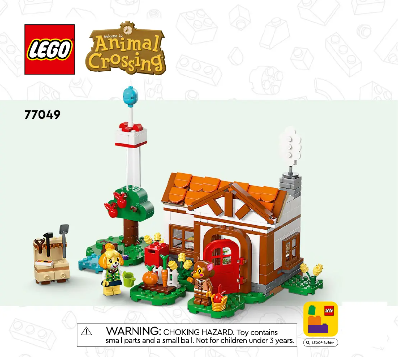 Page n°1 - Consignes visuelles Lego Animal Crossing 77049