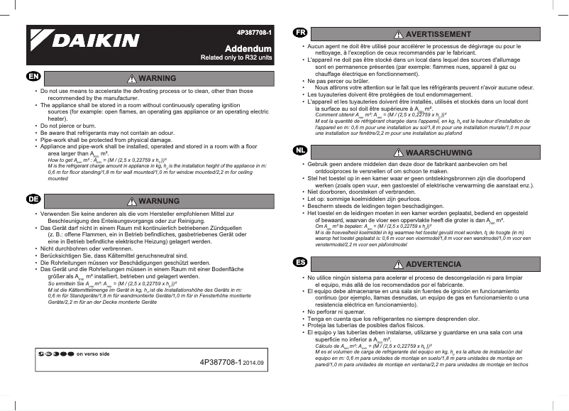 Página 1 del manual Guía de instalación Daikin FTXM35K3V1B