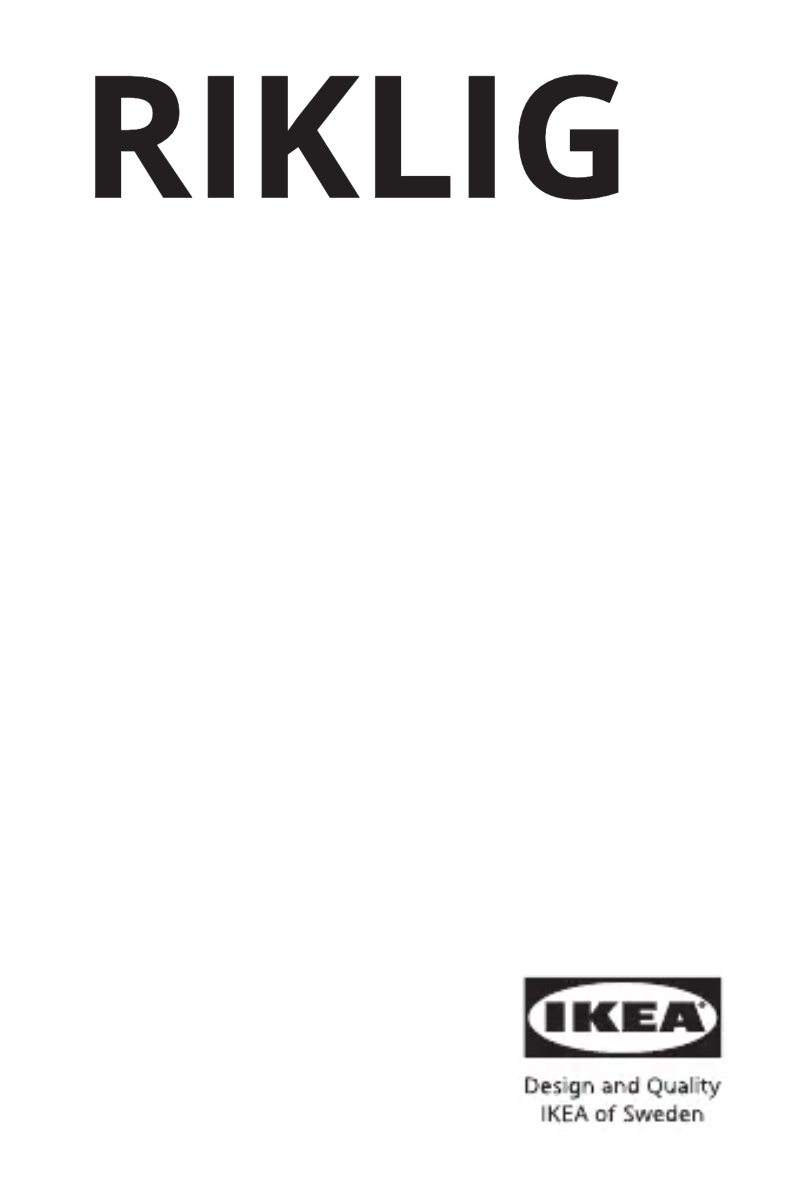 Page 1 de la notice Manuel utilisateur Ikea RIKLIG 602.978.47