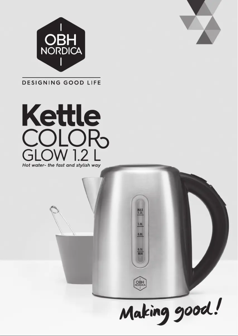 Page 1 de la notice Manuel utilisateur OBH Nordica Color Glow 6407