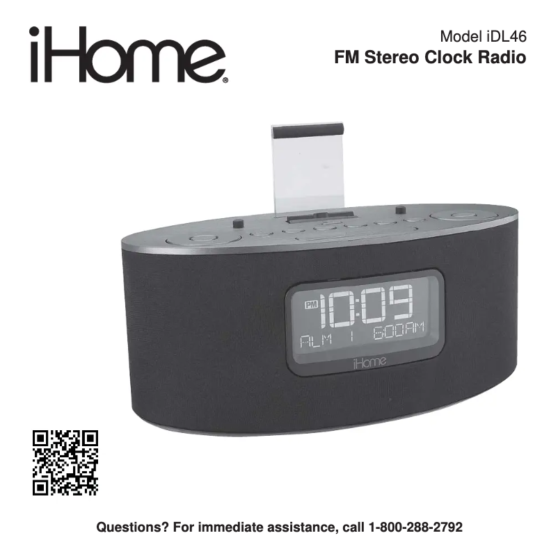 Page n°1 - Manuel utilisateur iHome iDL46