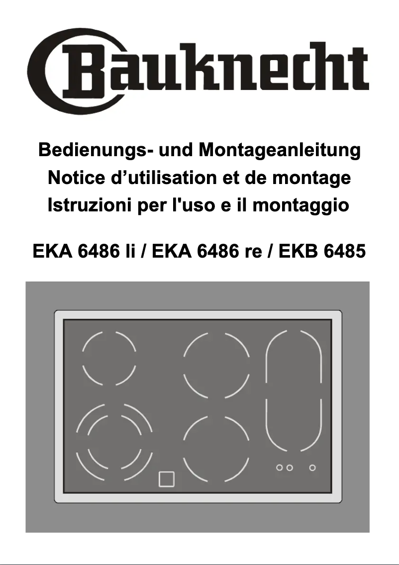 Image de la première page du manuel de l'appareil EKA 6486