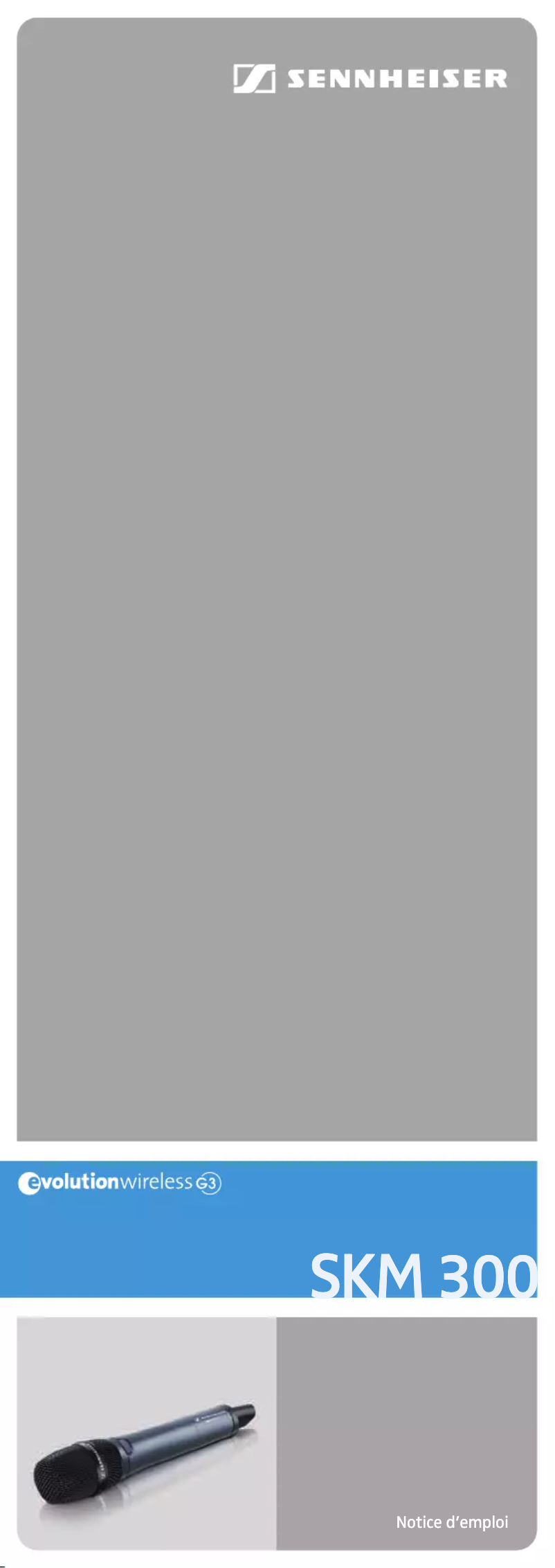 Image de la première page du manuel de l'appareil SKM 300-865 G3