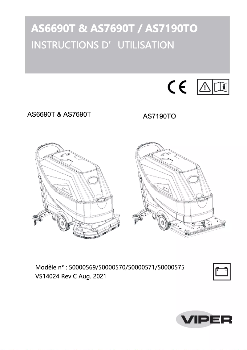 Image de la première page du manuel de l'appareil AS7190TO
