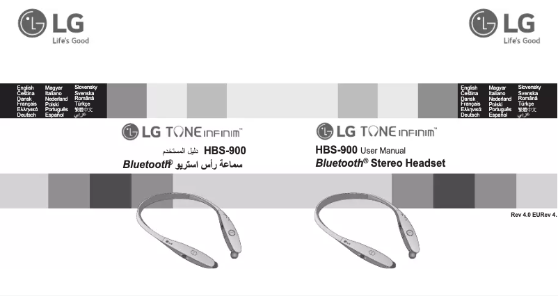Page n°1 - Manuel utilisateur LG TONE Ultra HBS-820S