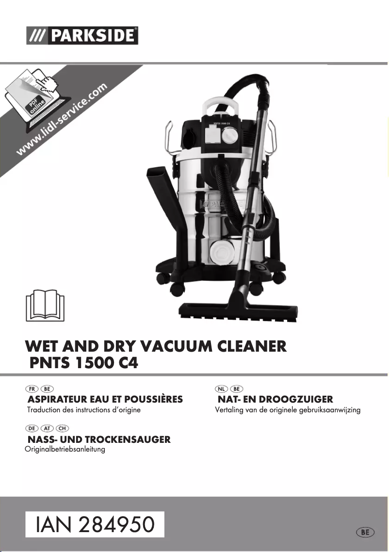 Página 1 del manual Manual de usuario Parkside PNTS 1500 C4