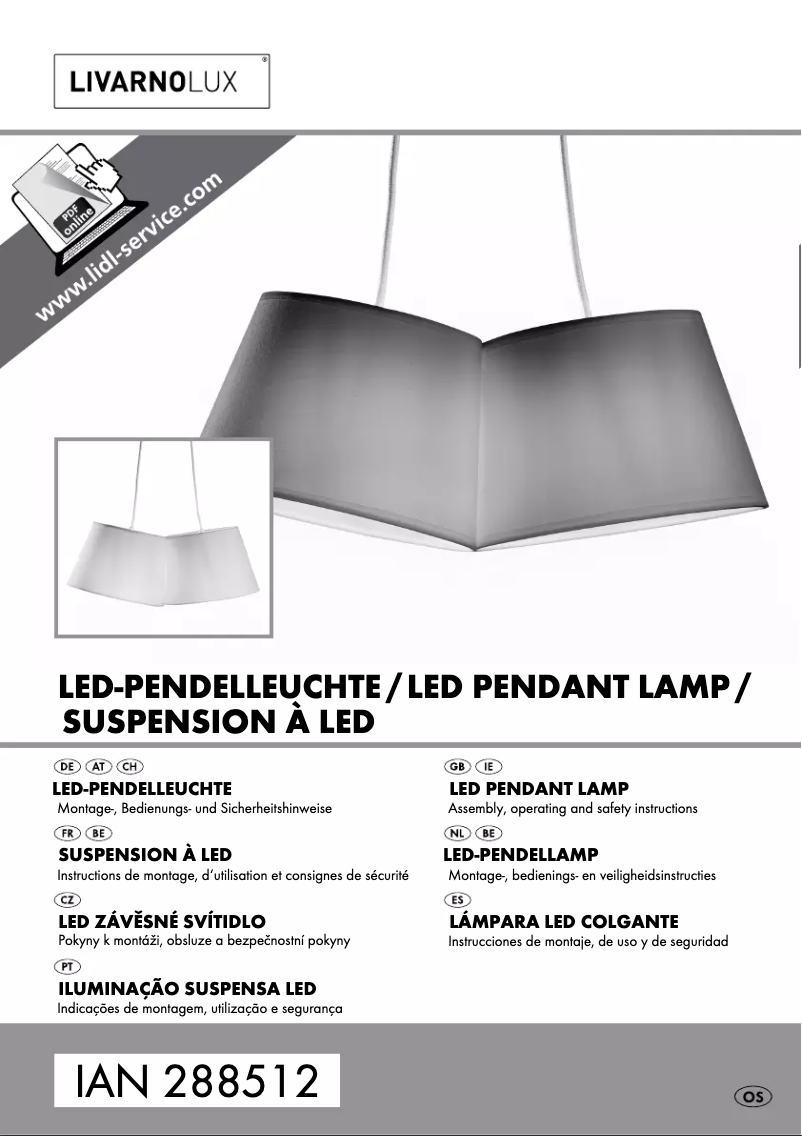 Image de la première page du manuel de l'appareil IAN 288512