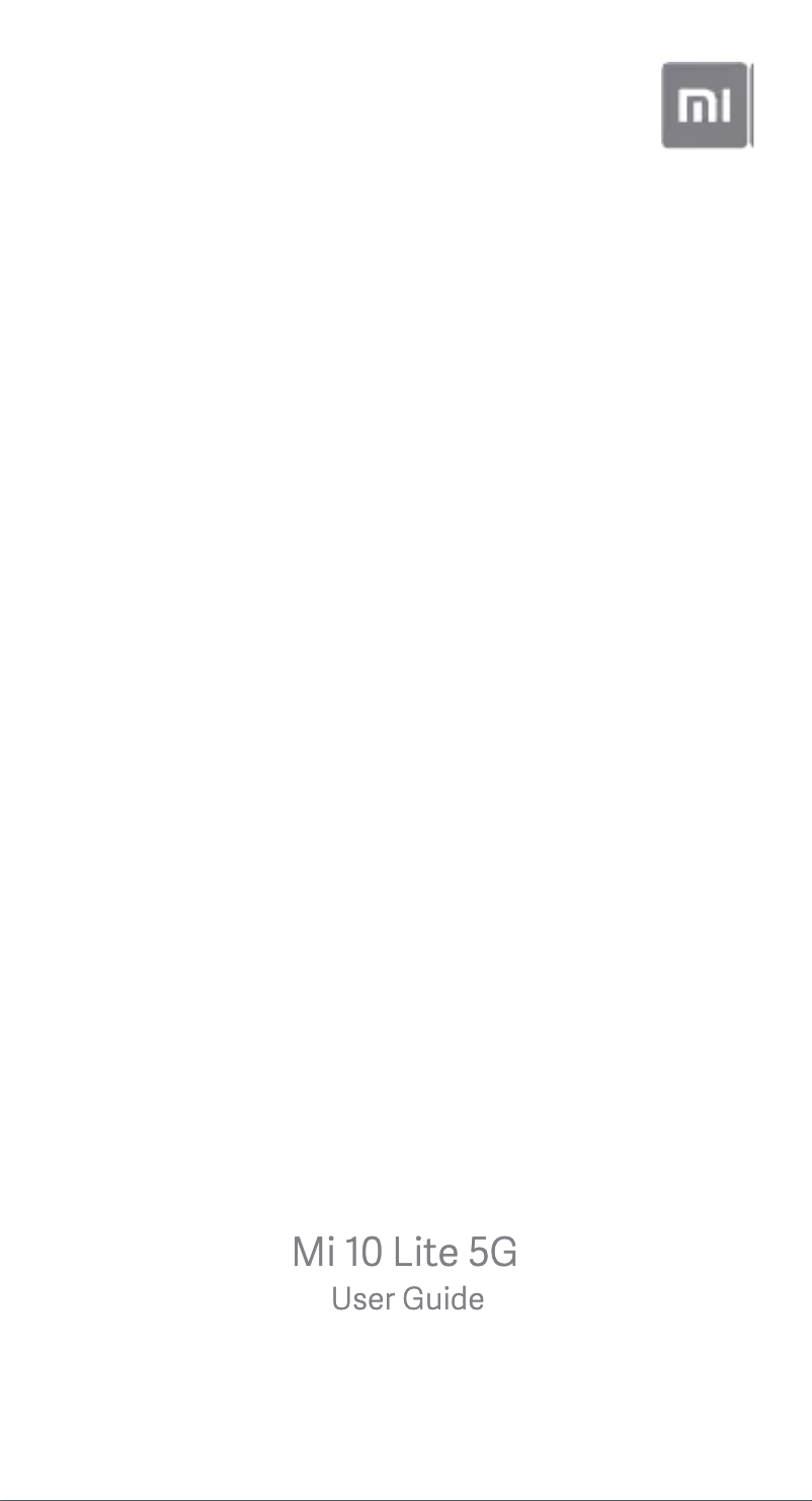 Page 1 de la notice Manuel utilisateur Xiaomi Mi 10 Lite