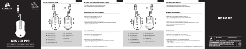 Page n°1 - Guide de démarrage rapide Corsair M55 RGB Pro