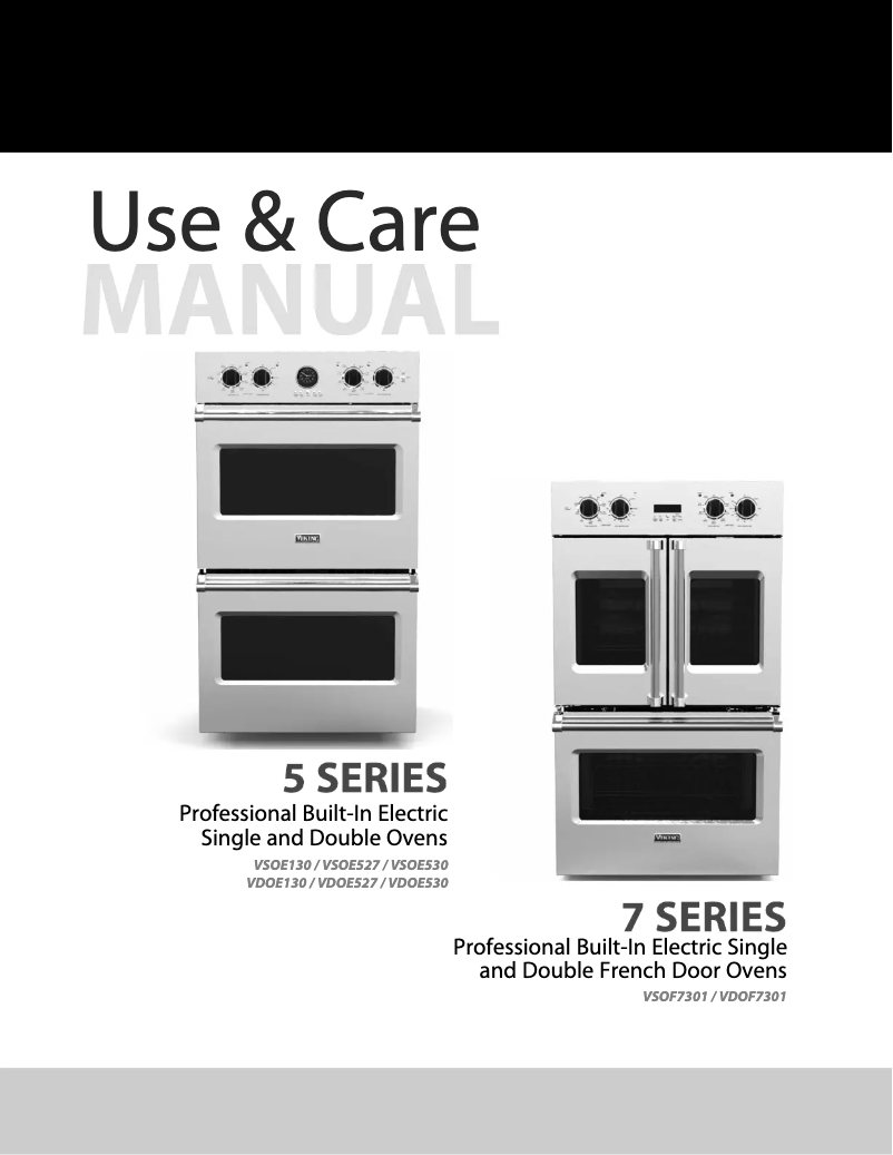 Página 1 del manual Manual de usuario Viking VDOF7301WH