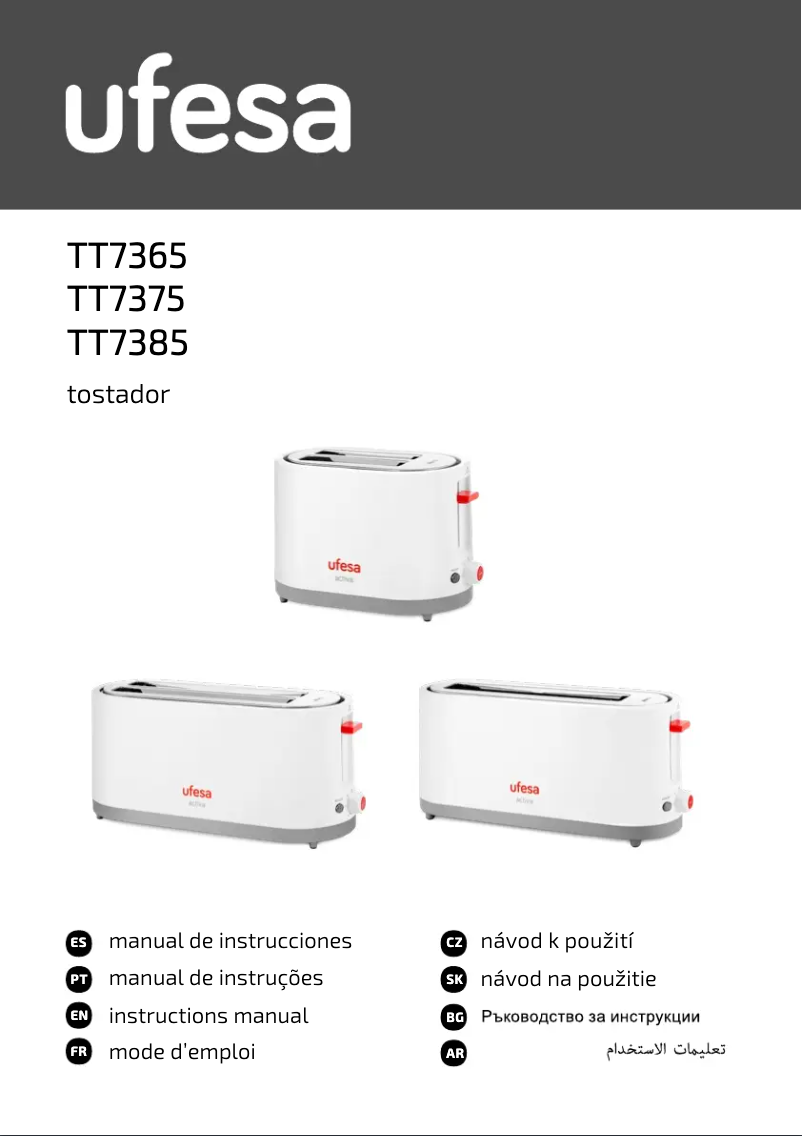 Page n°1 - Manuel utilisateur Ufesa TT7375