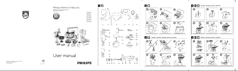 Page 1 de la notice Manuel utilisateur Philips Avance Collection HR7978