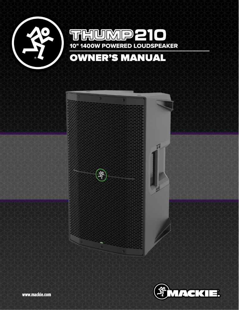 Page 1 de la notice Manuel utilisateur Mackie Thump210