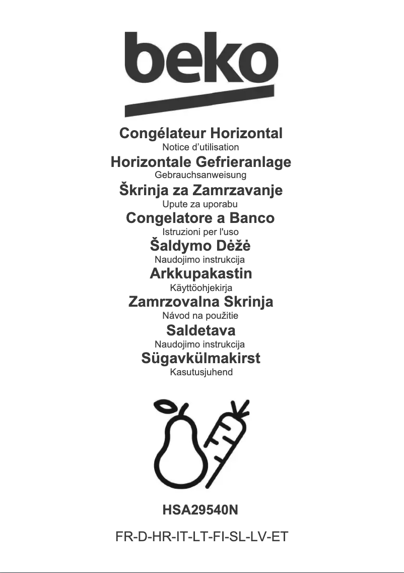 Image de la première page du manuel de l'appareil HSA29540N