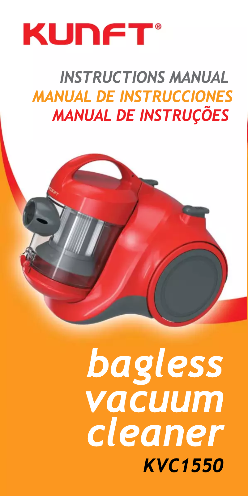 Image de la première page du manuel de l'appareil KVC1550