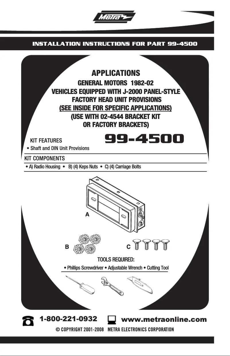 Image de la première page du manuel de l'appareil 99-4500