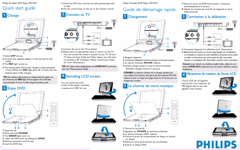 First page image of the manual for PET1031
