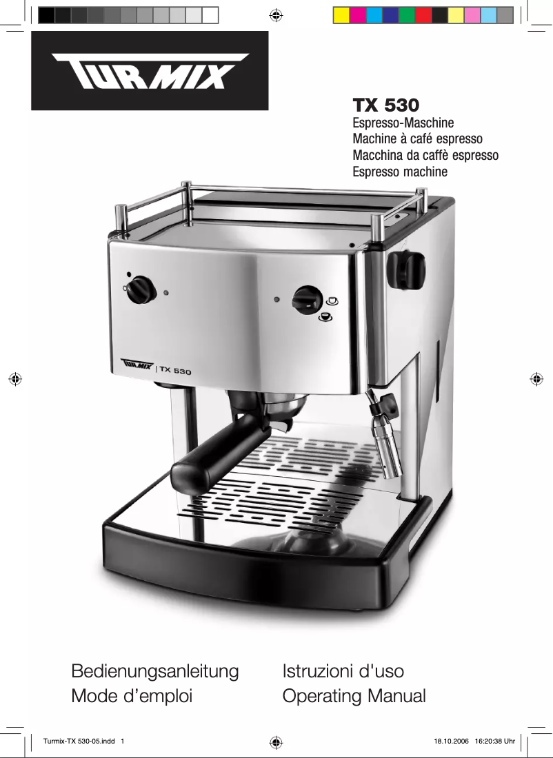 Image de la première page du manuel de l'appareil TX 530