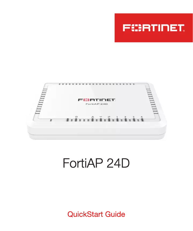 Page 1 de la notice Manuel utilisateur Fortinet FortiAP 24D