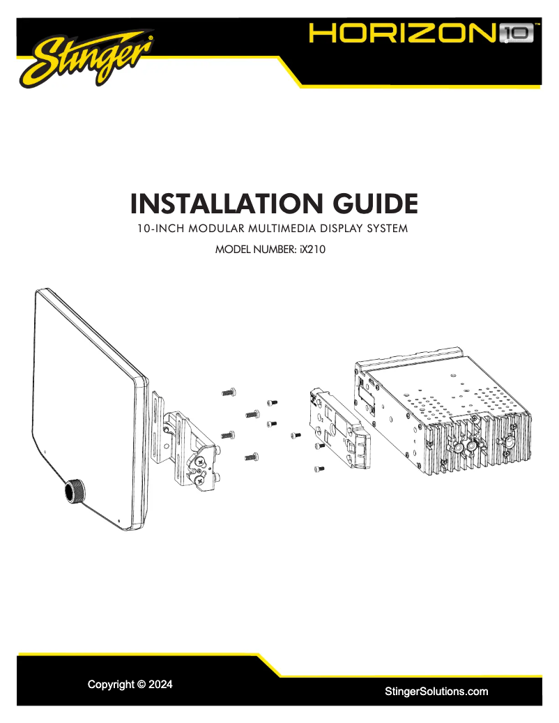 Page 1 de la notice Guide d'installation Stinger UN1810