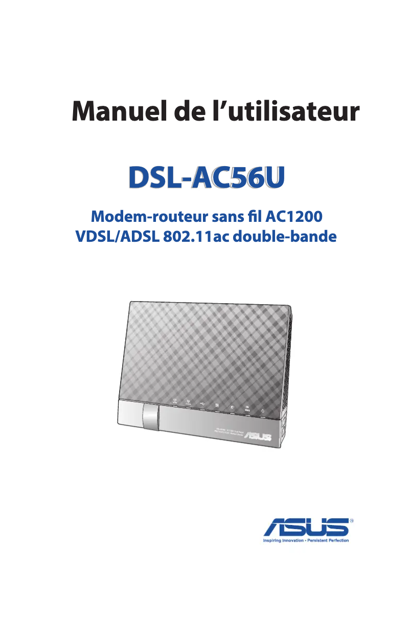 Page 1 de la notice Manuel utilisateur Asus DSL-AC56U