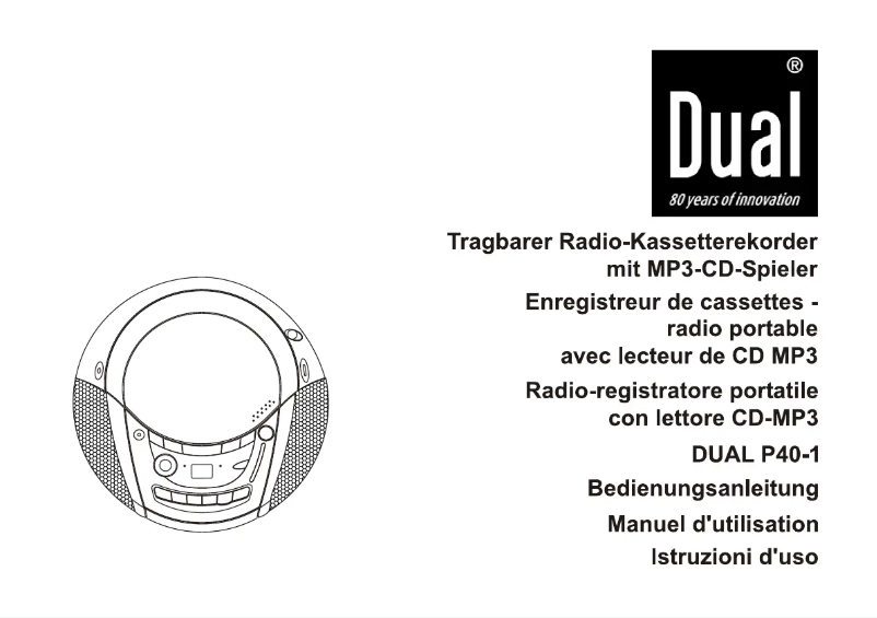 Image de la première page du manuel de l'appareil P 40-1