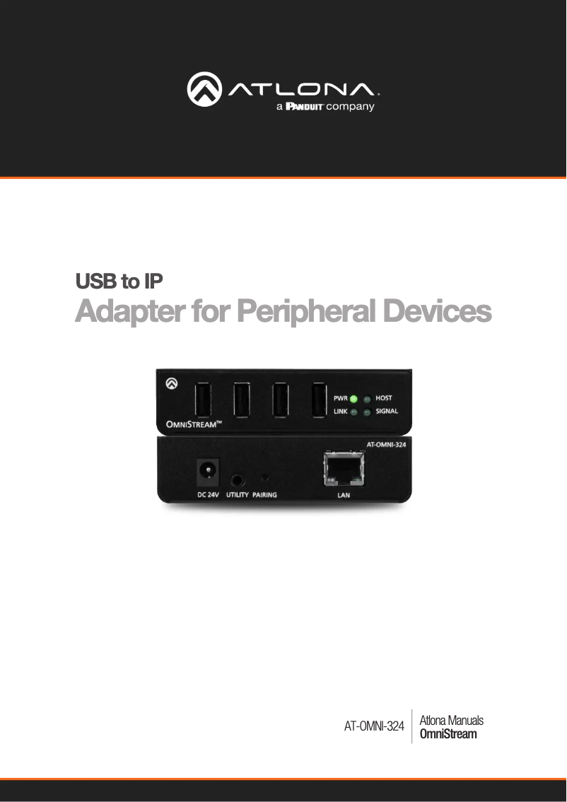 Page 1 de la notice Manuel utilisateur Atlona AT-OMNI-324