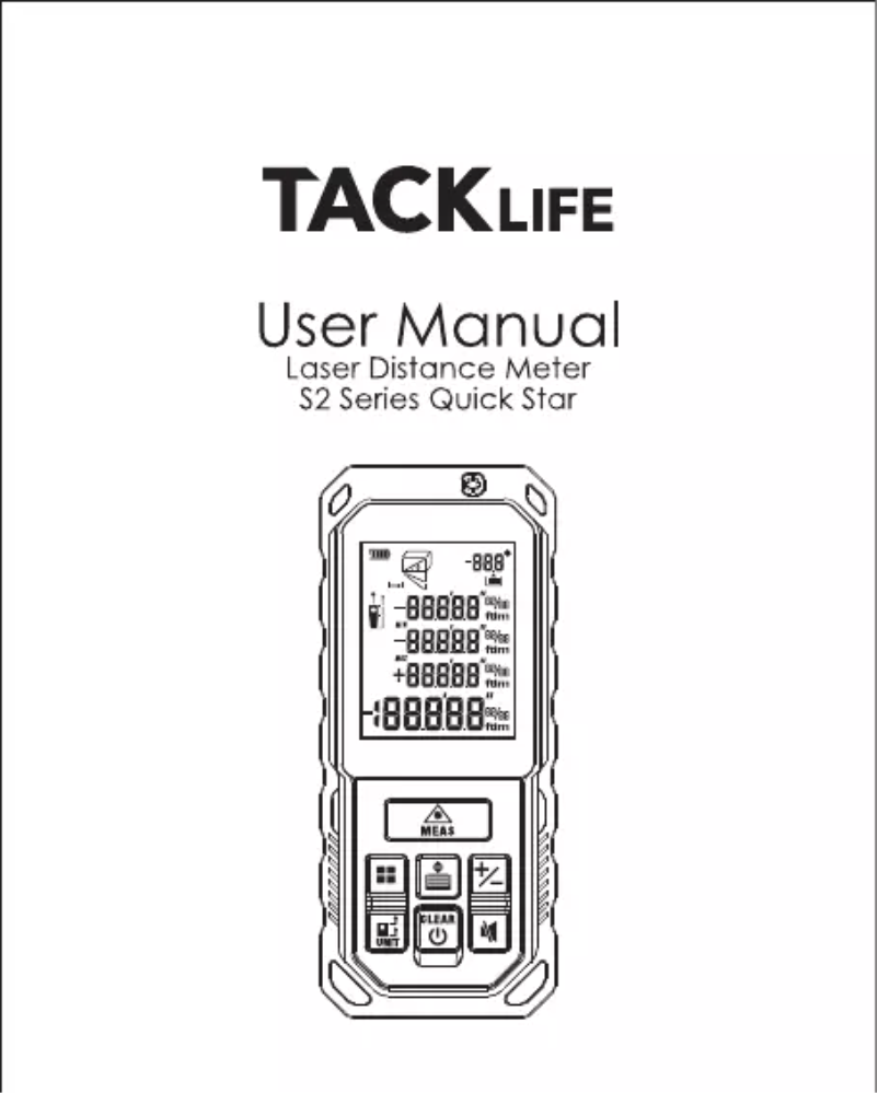 Page 1 de la notice Manuel utilisateur Tacklife S2 Premium