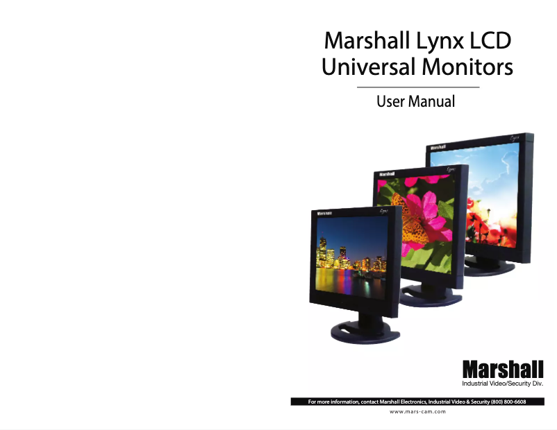 Page 1 de la notice Manuel utilisateur Marshall Lynx M-LYNX-17