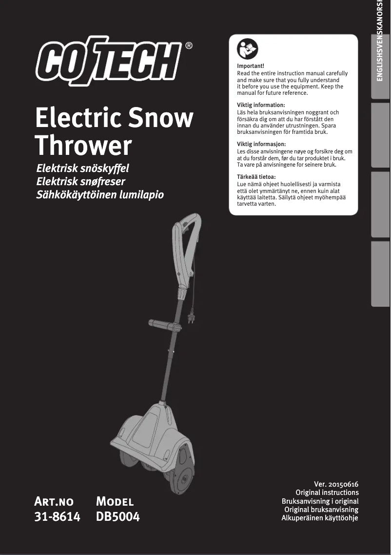 Imagen de la primera página del manual del dispositivo DB5004