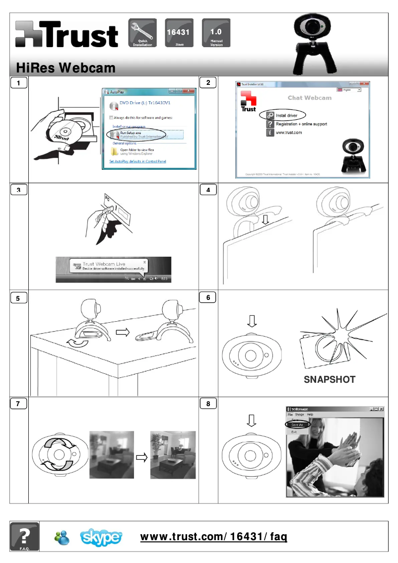 Page 1 de la notice Manuel utilisateur Trust Chat & VoIP Pack Deluxe