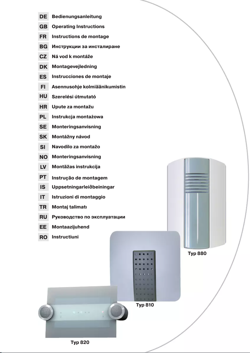 Page n°1 - Manuel utilisateur REV 810