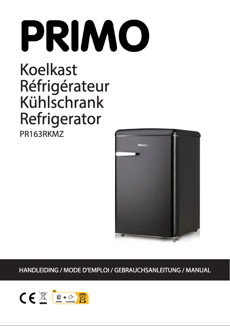 Image de la première page du manuel de l'appareil PR163RKMZ
