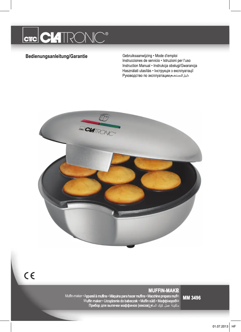 Page 1 de la notice Manuel utilisateur Clatronic MM 3496