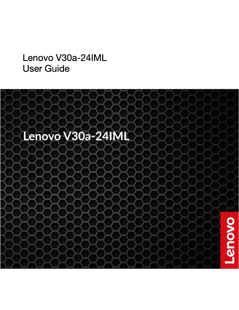 Page n°1 - Manuel utilisateur Lenovo V30a-24IML