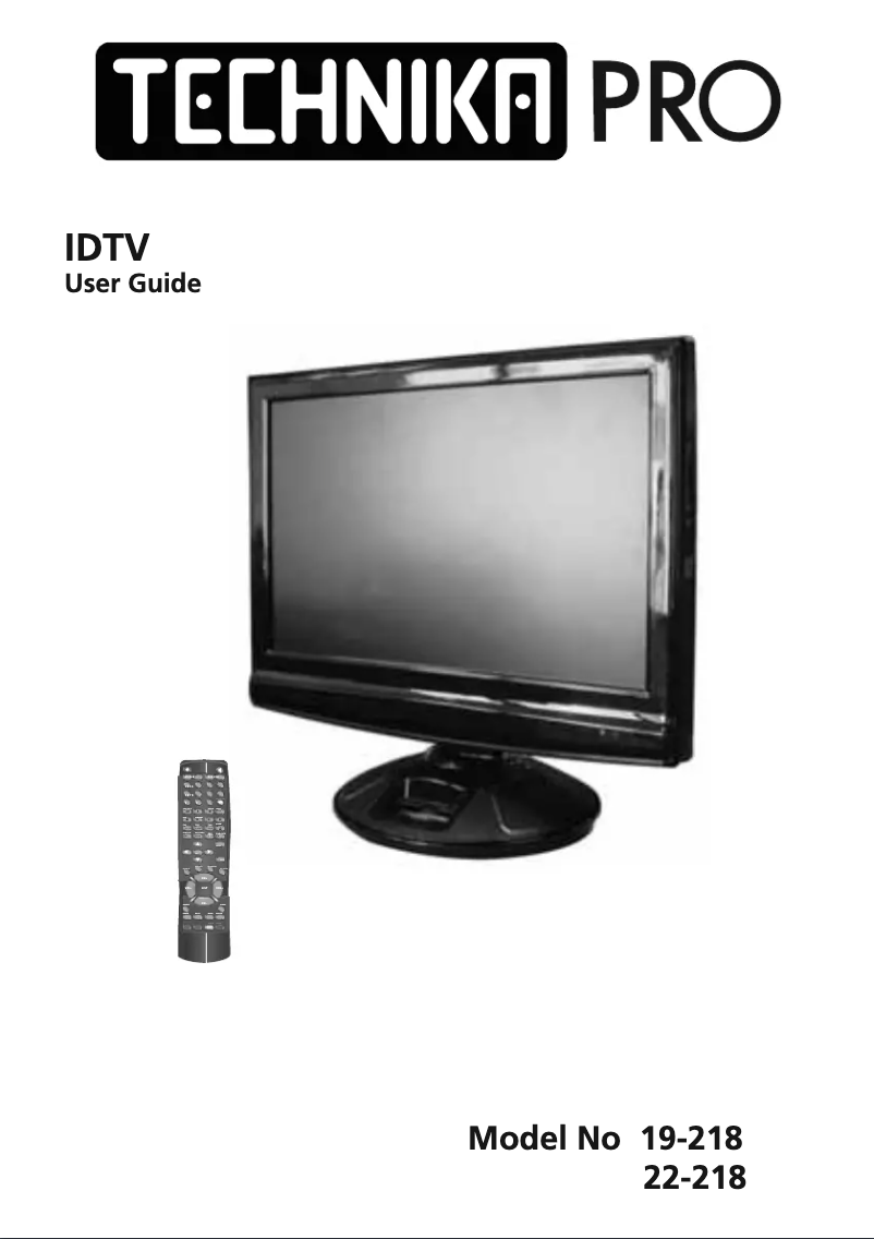 Página 1 del manual Manual de usuario Technika IDTV 22-218