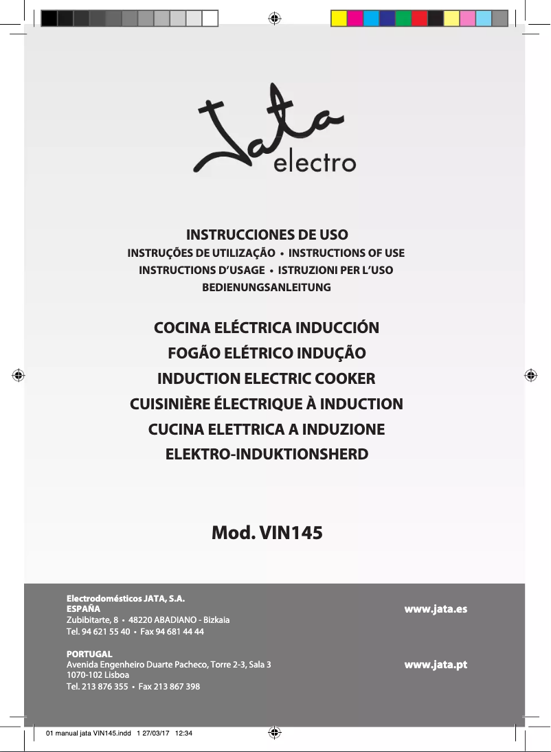 Page n°1 - Manuel utilisateur Jata VIN145
