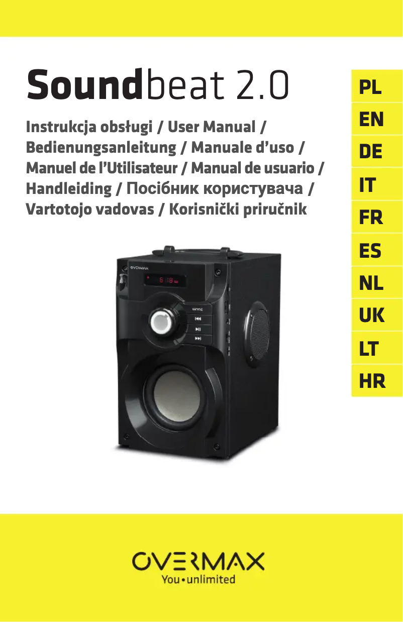 Page 1 de la notice Manuel utilisateur Overmax SoundBeat 2.0