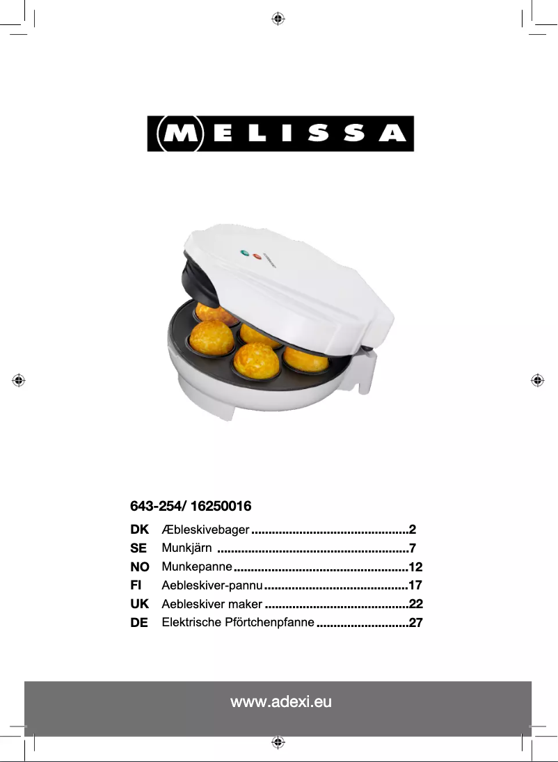 Image de la première page du manuel de l'appareil 643-254