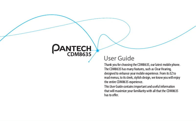 Image de la première page du manuel de l'appareil CMD8635