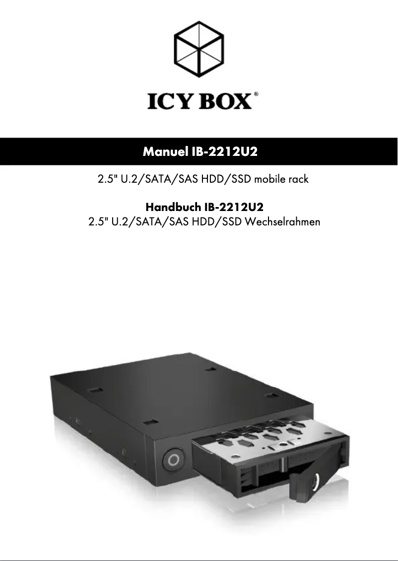 Page 1 de la notice Manuel utilisateur Icy Box IB-2212U2