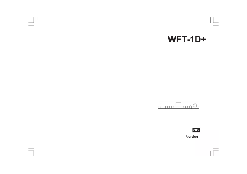 Page n°1 - Manuel utilisateur Sangean WFT-1DA+