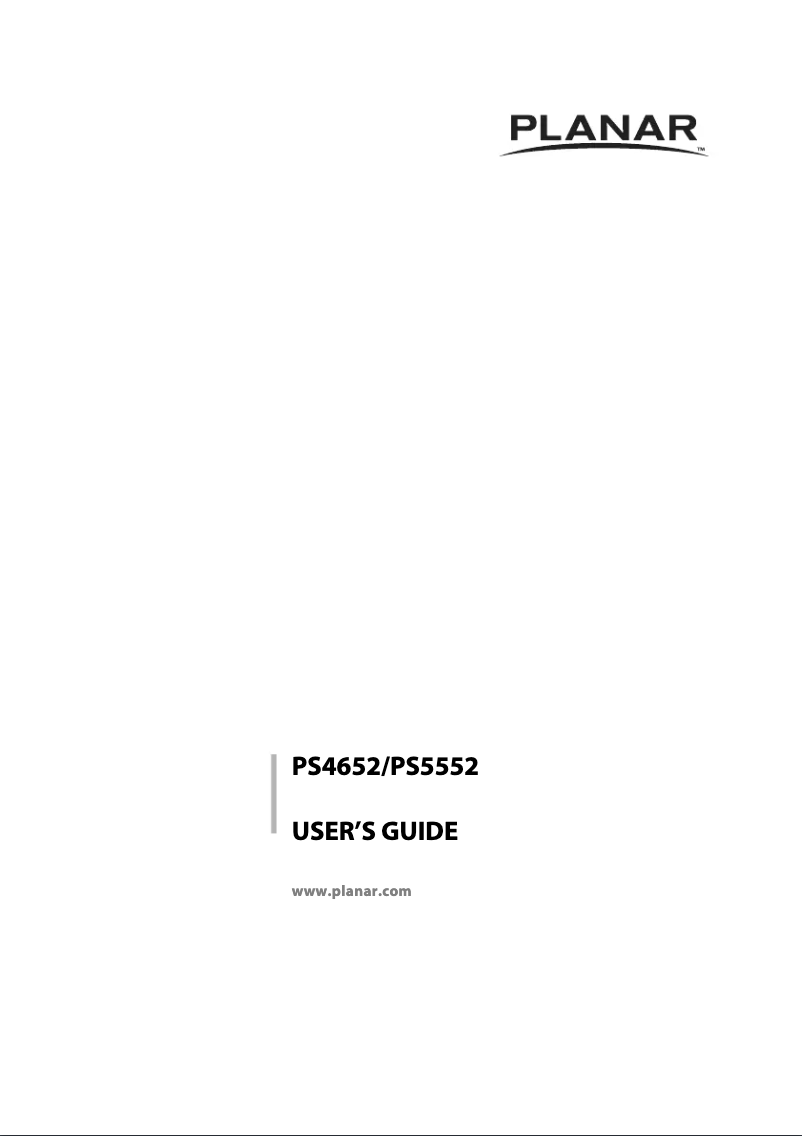 Imagen de la primera página del manual del dispositivo PS5552