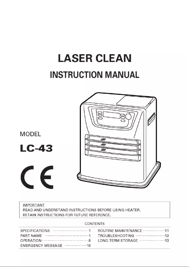 Page n°1 - Manuel utilisateur Toyotomi LC-43