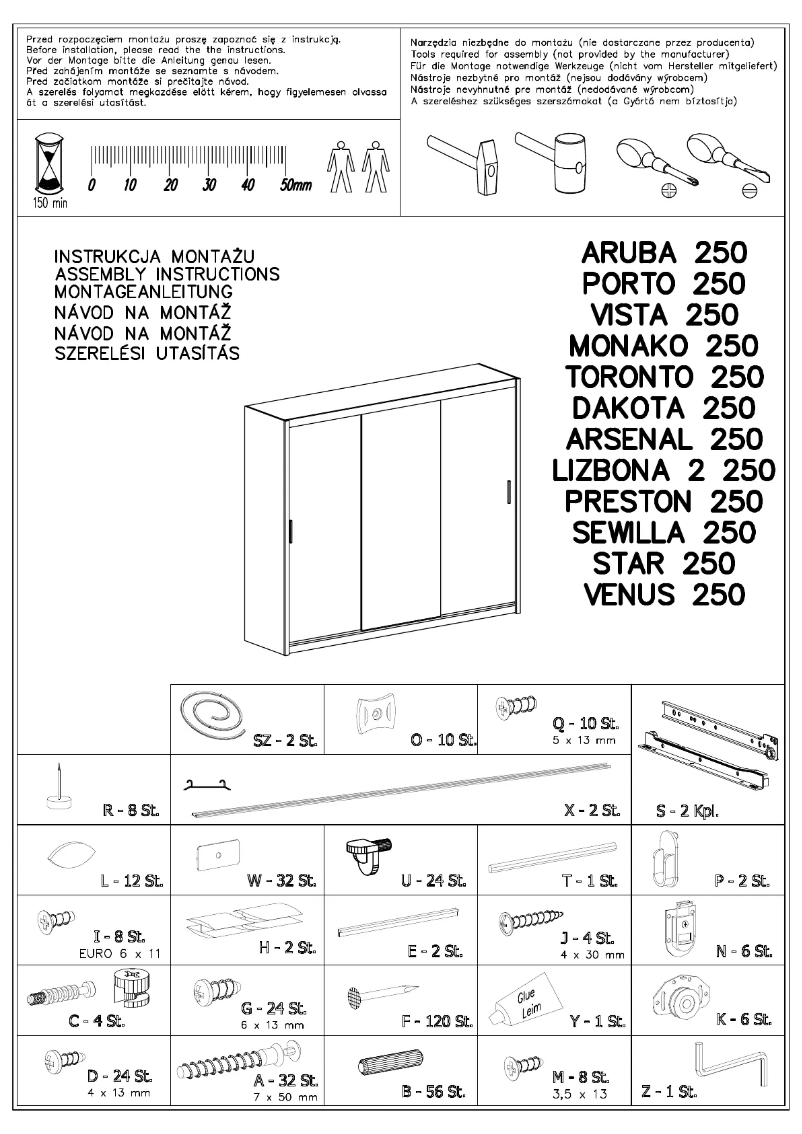 Imagen de la primera página del manual del dispositivo Aruba 250